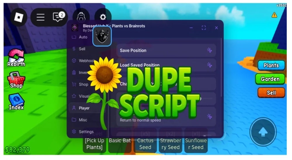Plants vs Brainrots Script Dupe🌻PvB Roblox - krnl