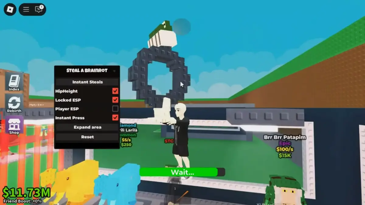 Steal a Brainrot Script NO KEY 2026 - Auto Farm, Dupe, GUI, Spawner, Invidible Steal, No-Clip, Anti-Hit, & Speed Boost - krnl