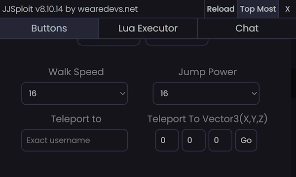 JJSploit Executor v8.17.9 (714) Download For Android & Windows PC