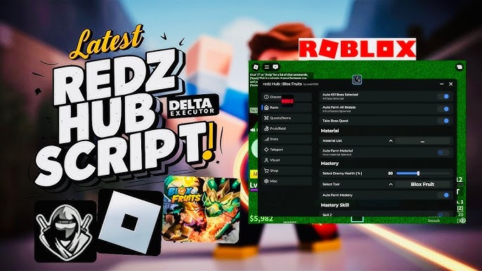 Redz Hub Script Roblox UPDATED - Blox fruits, Pet Simulator, Fisch - krnl
