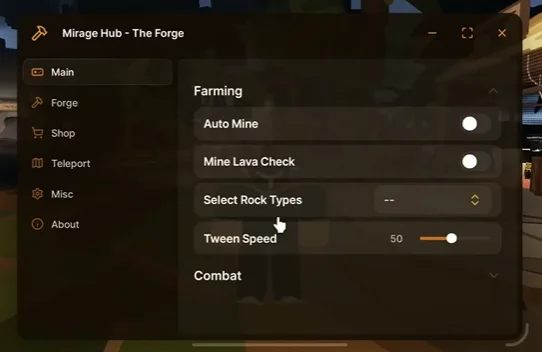 Mirage Hub Script The Forge BETA – Keyless Auto Farm & Fast Progression - krnl