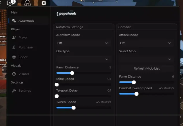 Pepehook Hub Script The Forge BETA – Keyless Auto Farm, Teleport & Combat for - krnl