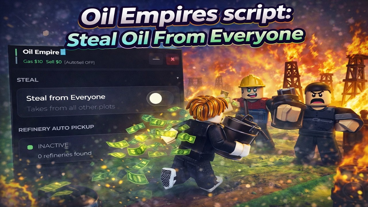 Oil Empire Script [No Key] – Auto Farm, Auto Sell - krnl
