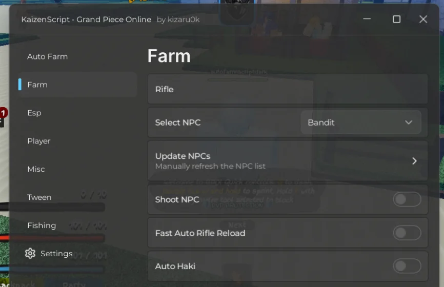 [Verified] Grand Piece Online Script - ESP, No Fog, Auto Fish - krnl